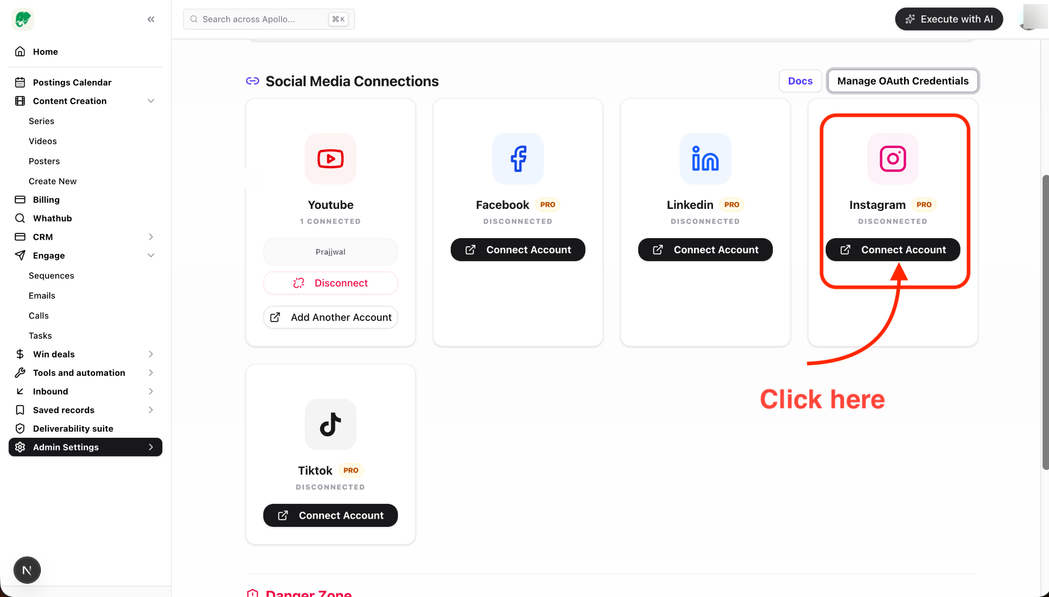 App ID and App Secret location