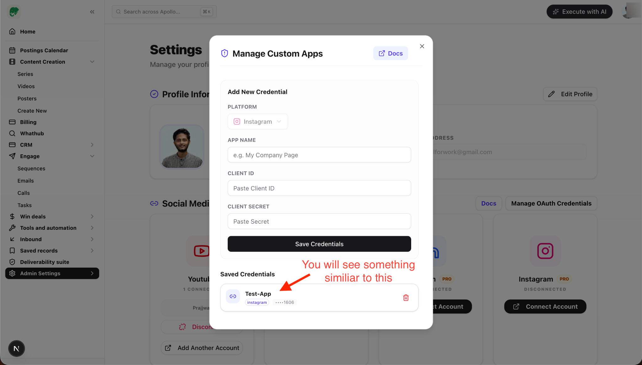 Instagram App Secret revealed